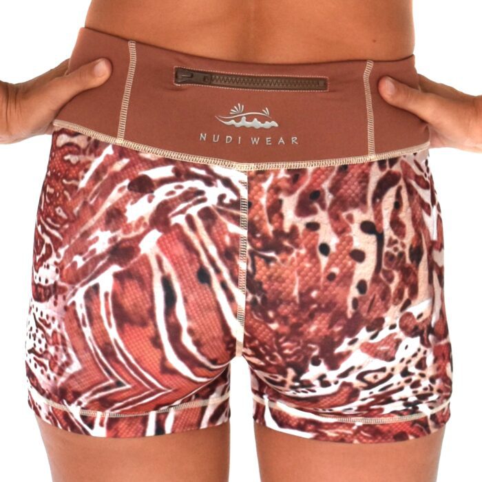 Nudi Wear Lionfish Shorts Close Up