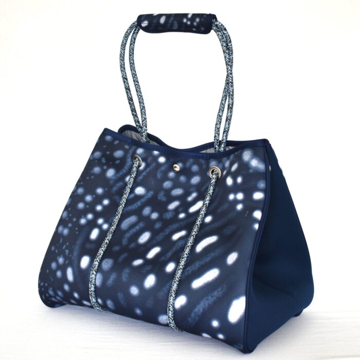 Nudi Wear Whale Shark Neoprene Tote Bag Hawaii