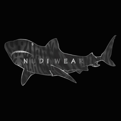 Nudi Wear Tiger Shark Sticker