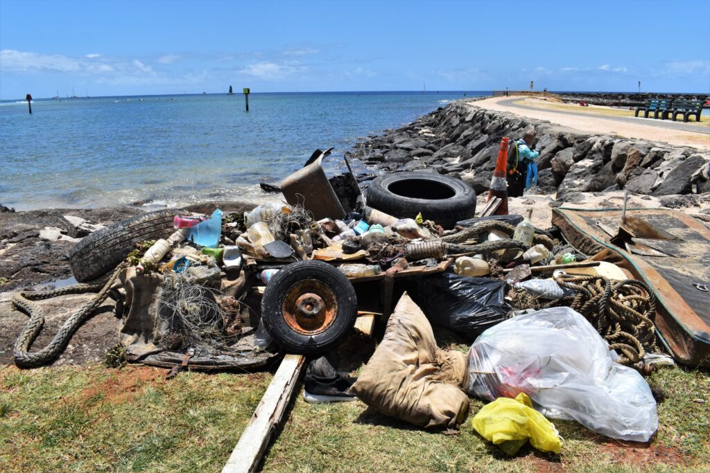 Garbage removed from Magic Island Earth Day cleanup
