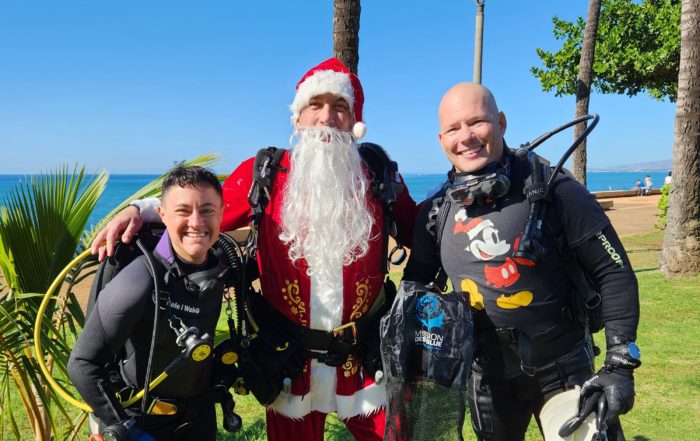 Cleanup Dive With Santa