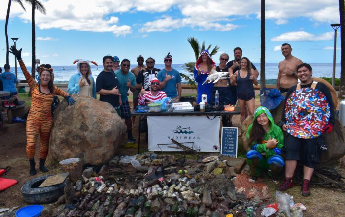 Nudi Wear finds scary things in the ocean during Halloween cleanup dive