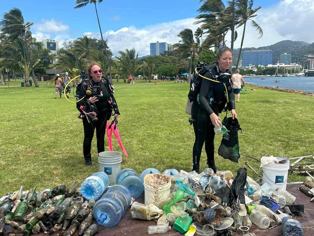 Dive Dive Life at the Magic Island Earth Day Cleanup in Hawaii
