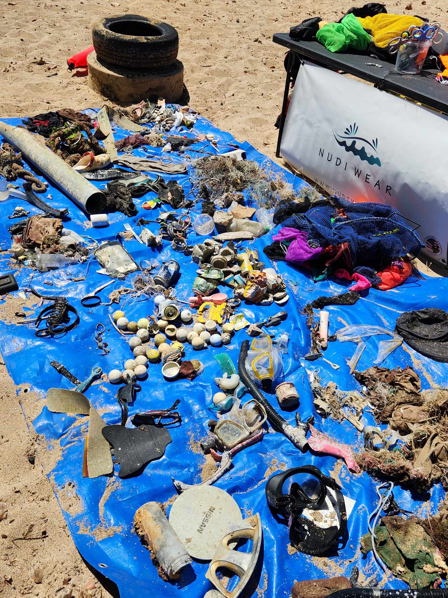 Marine debris removed from the ocean at Makaha