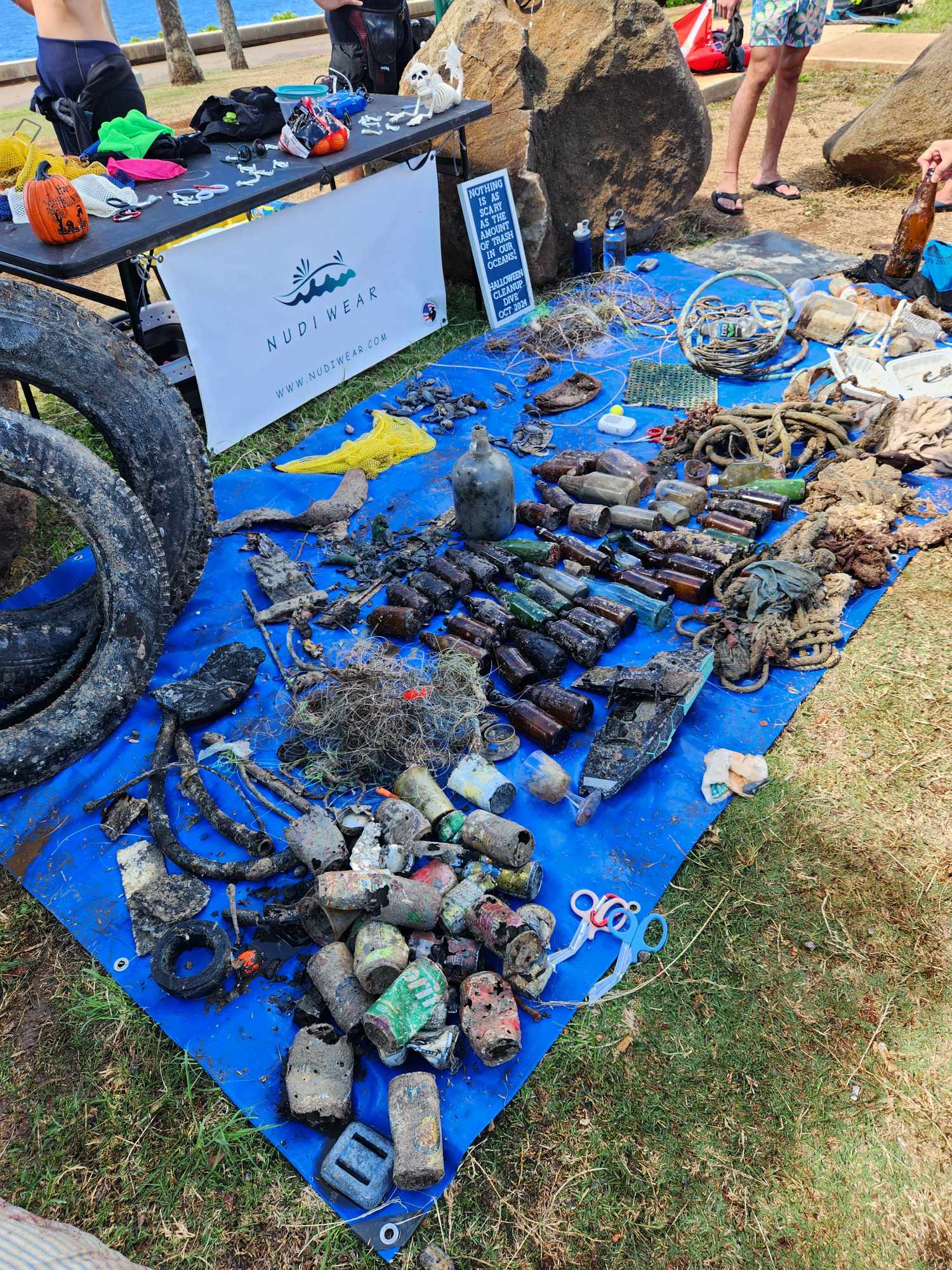 Marine debris removed from the ocean