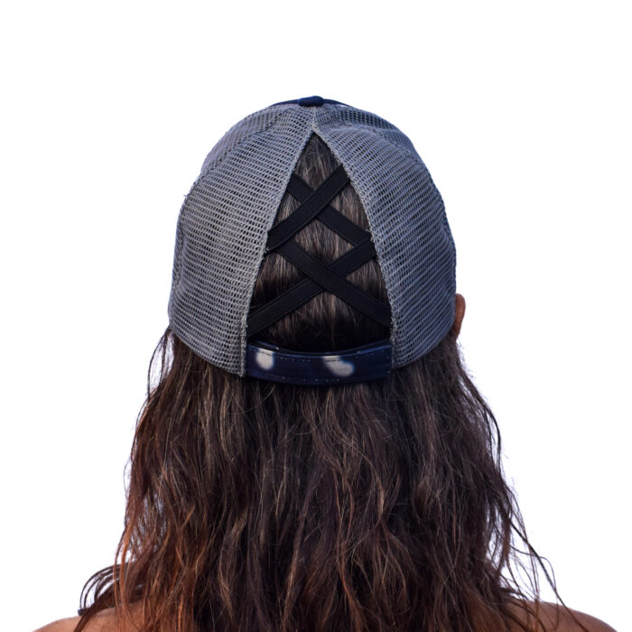 Whale Shark Crisscross Ponytail Hat