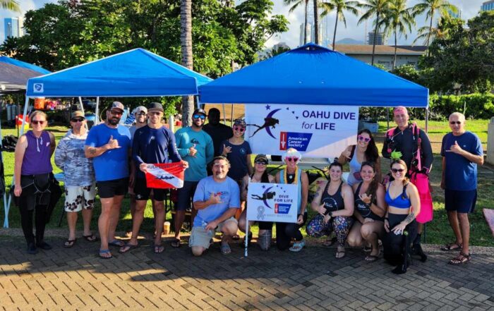 Volunteers at the 12th annual Dive For Life