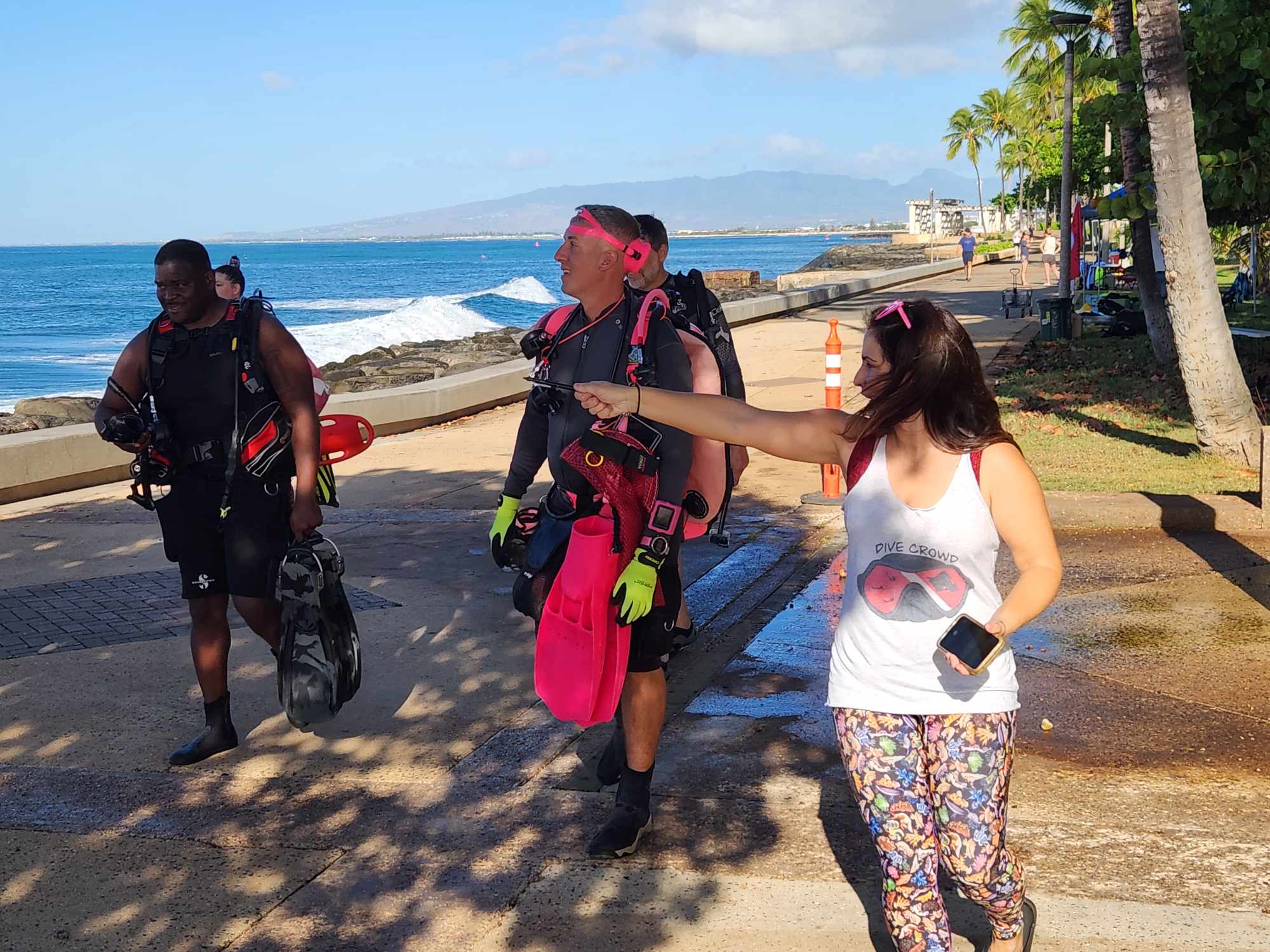 Teams of divers at Dive For Life