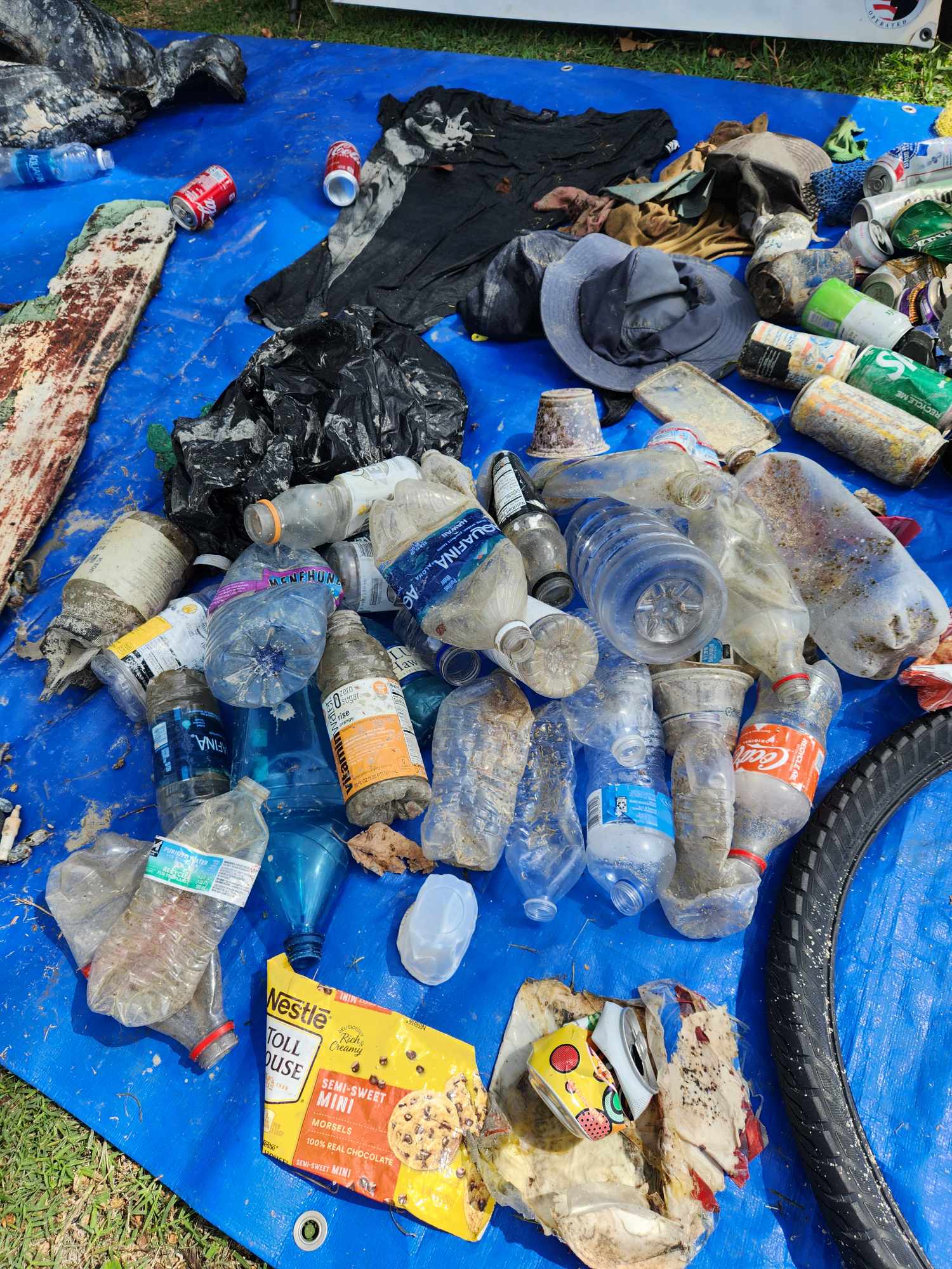 Marine debris recovered by Nudi Wear volunteers during Dive For Life