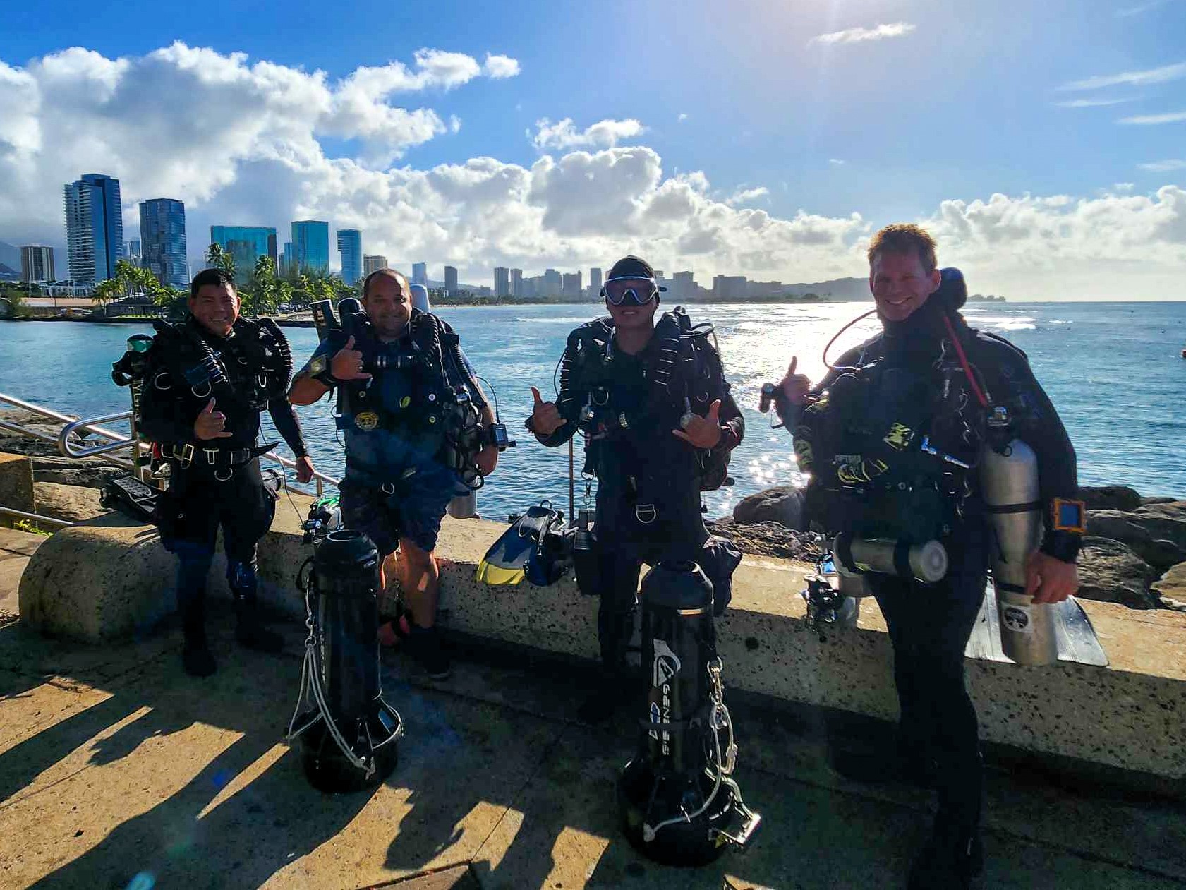 Dive teams at Dive For Life