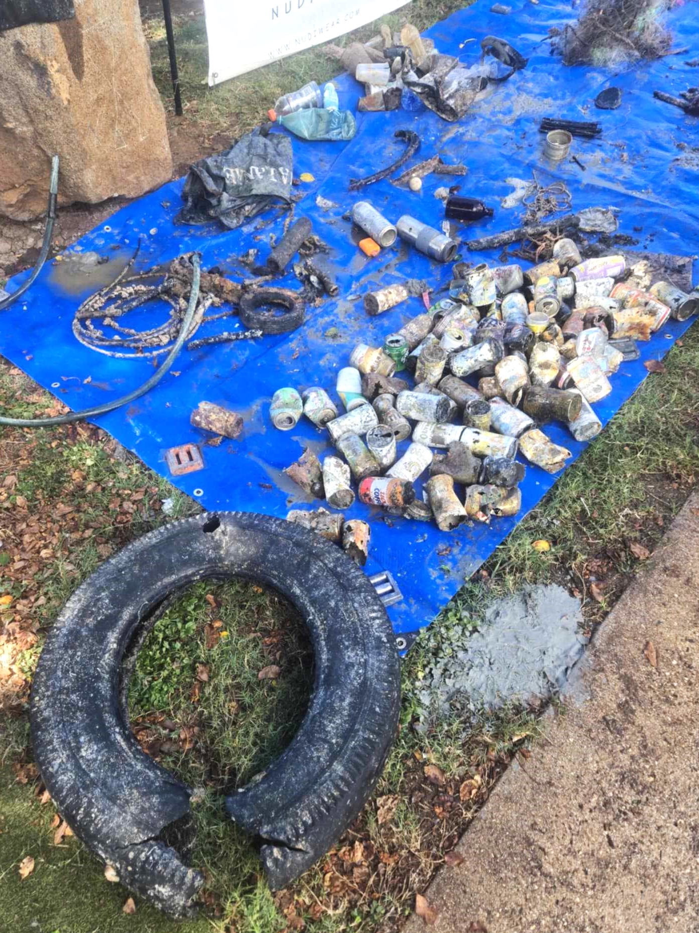 Marine Debris during cleaning