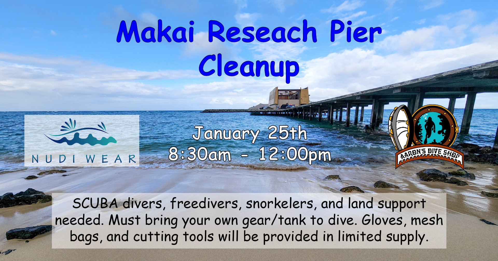 Makai reach Pier Cleanup