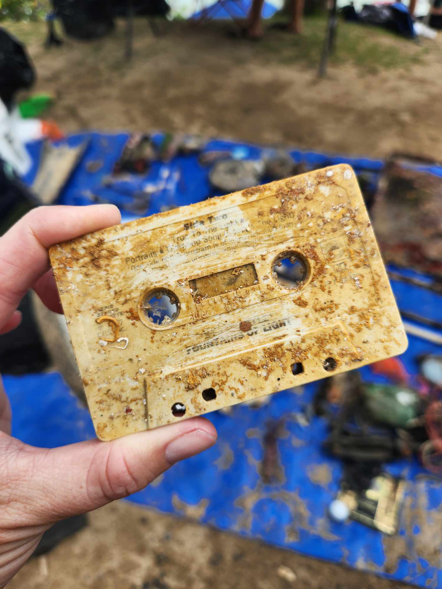 Old cassette tape found in the ocean