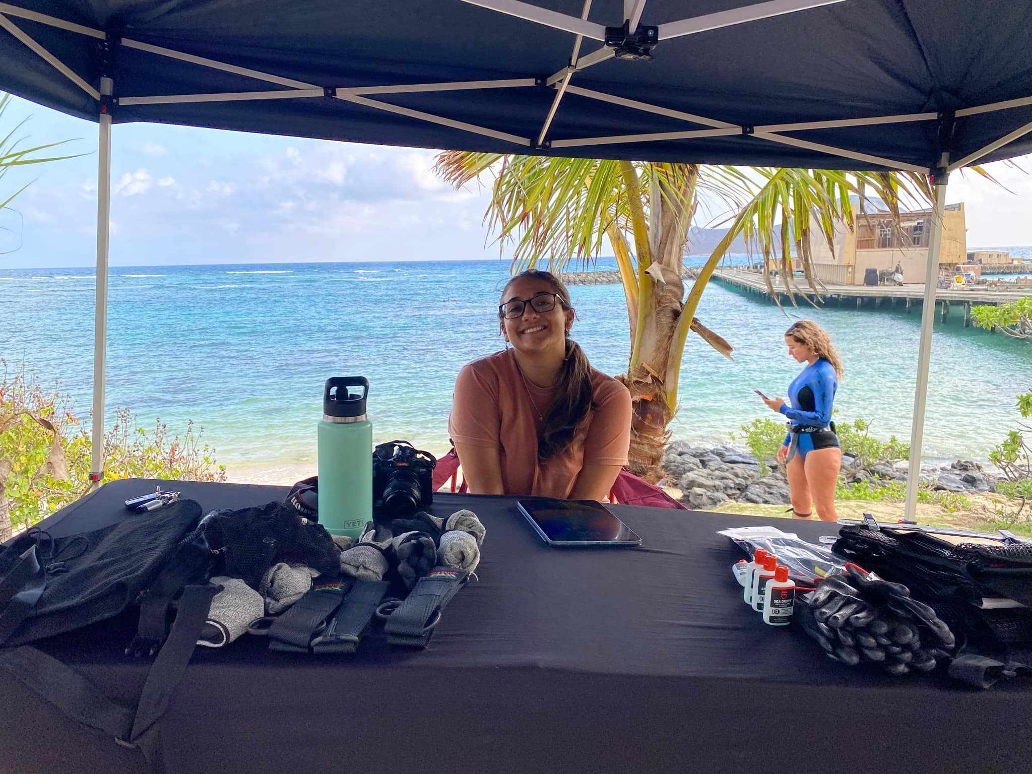 Aaron's Dive Shop at the pier