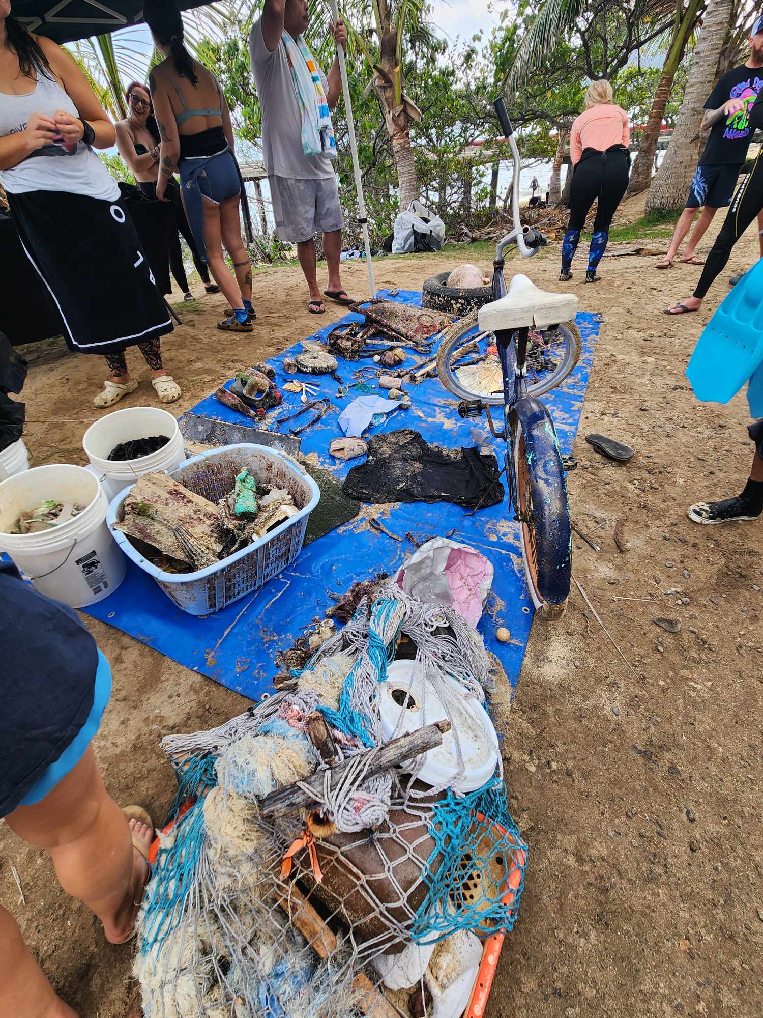 Marine debris collected at the Makai Research Pier