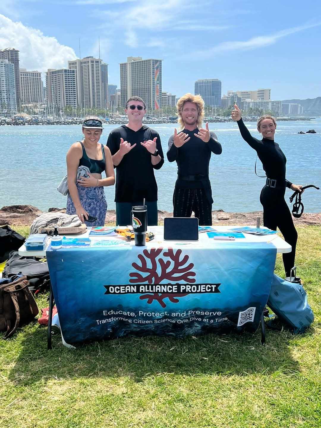 Ocean Alliance Project at an ocean conservation event in Hawaii